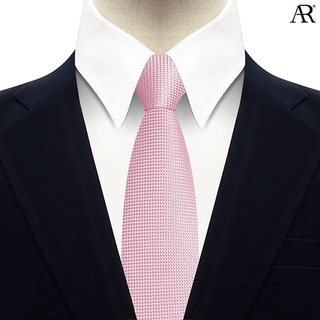 ANGELINO RUFOLO Necktie(NTS-พท034) เนคไทผ้าไหมทออิตาลี่คุณภาพเยี่ยม ดีไซน์ Cubic สีโอรส/ชมพู/เลือดหมู/ฟ้า/เทอควอยซ์/กรม