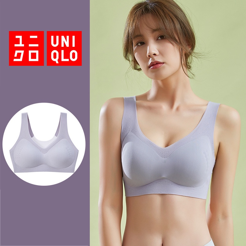 Uniqlo AIRism Bra ไร้ขอบ ( ใส่สบาย ) "บราออกซิเจนอ่อน"