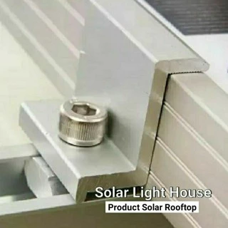 SOLAR Cell End Clamp 30 - 40 mm ยึดข้างแผงโซล่าเซลล์