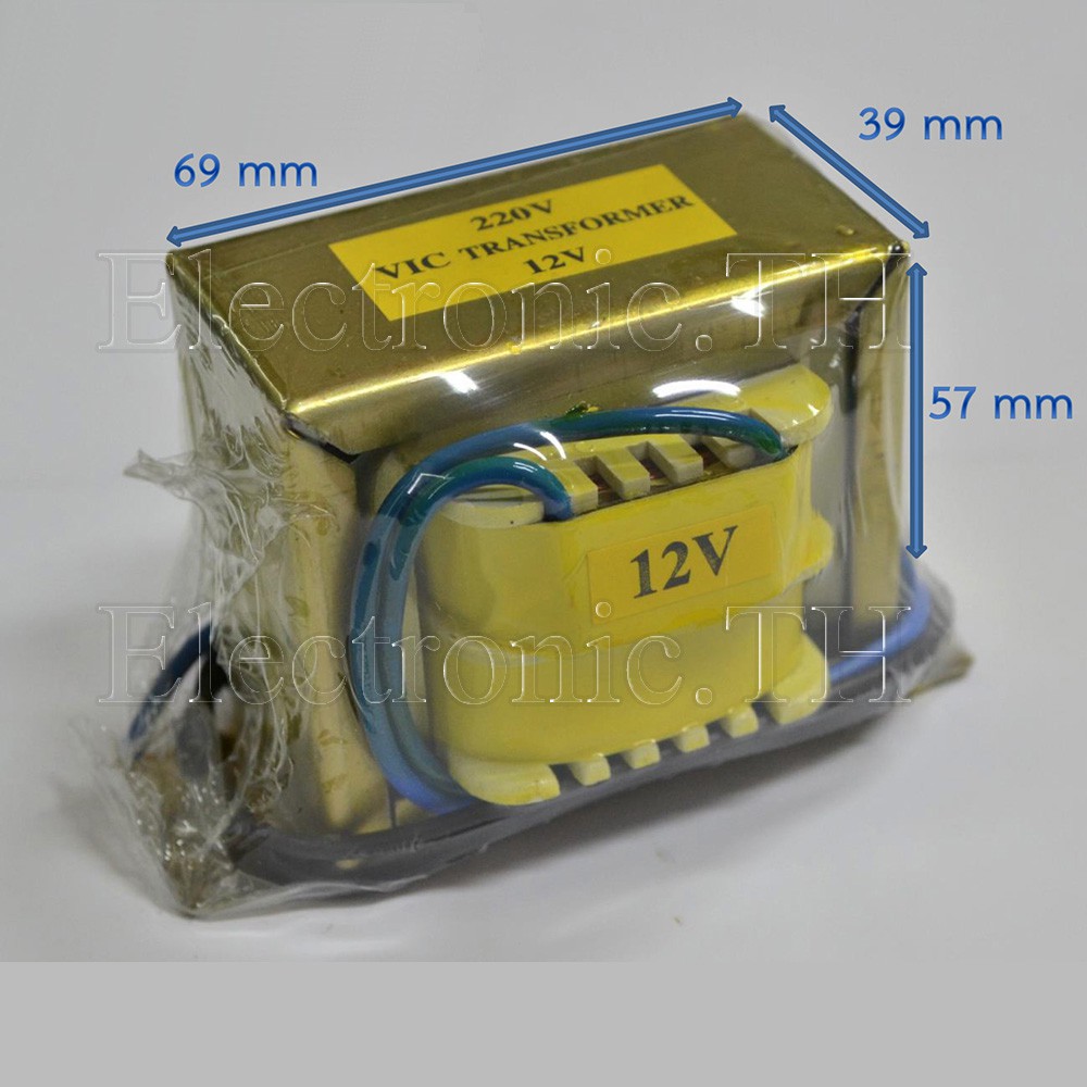 หม้อแปลง Input 220VAC Output 12-24V 30VA