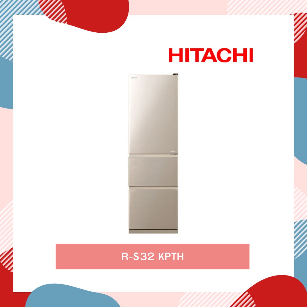 ตู้เย็น 3 ประตู รุ่น HITACHI R-S32KPTH ขนาด 11.1 คิว