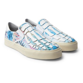 AMIRI Skeletan Tie-Dye Slip-On Sneakers รองเท้ามัดย้อม skel