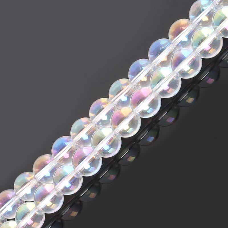 ลูกปัดแก้วคริสตัล สีขาว ขนาด 4-12 มม. สําหรับทําเครื่องประดับ - รูปที่ 4