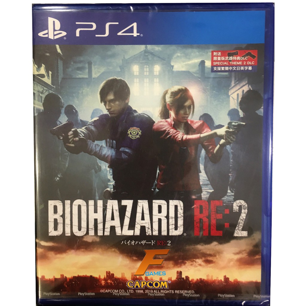 PS4 Resident Evil 2 (Zone3/Asia)( English ) แผ่นเกม ของแท้ มือ1 มือหนึ่ง ของใหม่ ในซีล แผ่นเกมส์
