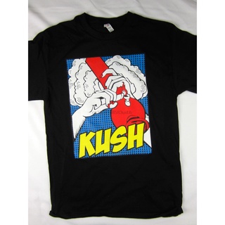 เสื้อยืดแขนสั้นลําลอง พิมพ์ลาย Kush Lifestang พลัสไซซ์ แฟชั่นฤดูร้อน สไตล์คลาสสิก