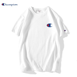 เสื้อยืดคอกลม แขนสั้น พิมพ์ลาย champion champion แบบเรียบ
