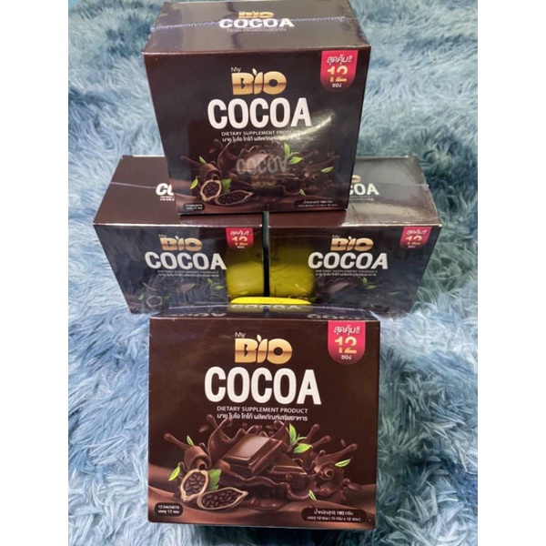 แพ็คเกจใหม่Bio Cocoa Mix ไบโอ โกโก้ มิกซ์  1 กล่องมี 12 ซอง