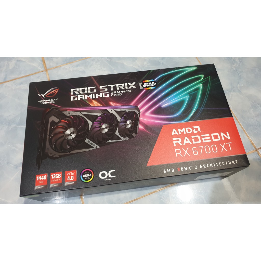 การ์ดจอ RX 6700 XT ROG STRIX GDDR6 12GB