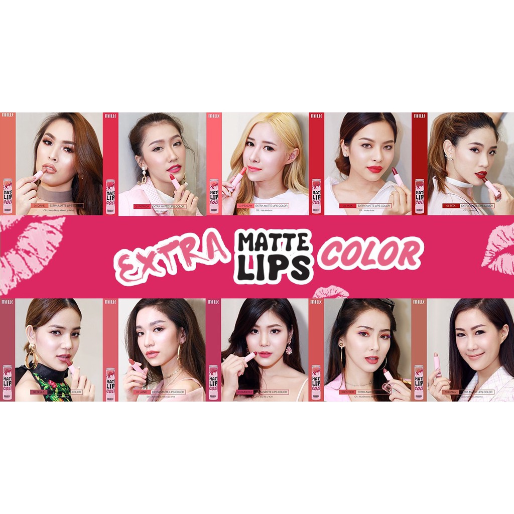 Mille Extra Matte Lips Color - jarupong.t - ThaiPick