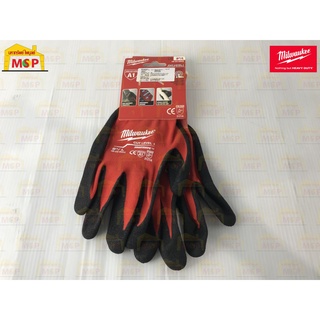 Milwaukee ถุงมือกันบาด Cut 1 Dipped Gloves - L 48-22-8902