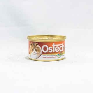 Ostech Gourmet ออสเทค อาหารกระป๋องกัวเม่ สำหรับแมว รสทูน่าหน้าแครอท ขนาด 80 g.