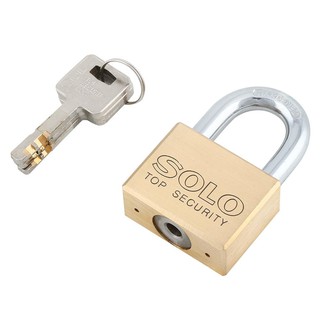 กุญแจ KA SOLO 4507SQ45 45 มม. PB 6 ตัว/ชุด KEY-ALIKE PADLOCK SOLO 4507SQ45PB/6 45MM PB 6EA/SET