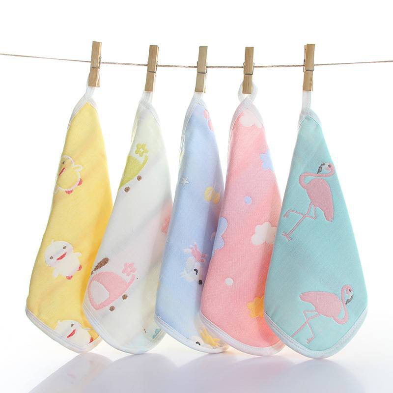 Fairy kids ผ้าเช็ดหน้าผ้าสาลูผ้าเช็ดหน้าเด็กสาลู 6 ชั้นขนาด 25 x 25 cm.ผ้าเช็ดเอนกประสงค์ C0023