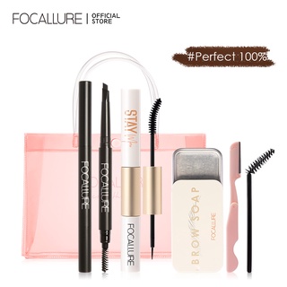 ซื้อ 1 GIFT 1 FOCALLURE 2 in 1 ดินสอเขียนคิ้ว อายไลเนอร์ เจล ติดทนนาน 24 ชั่วโมง กันน้ํา สีดํา 3 ชิ้น