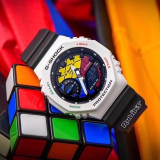 Casio G-Shock รุ่น GAE-2100RC-1A G-SHOCK x Rubiks Cube [#LimitedEdition]