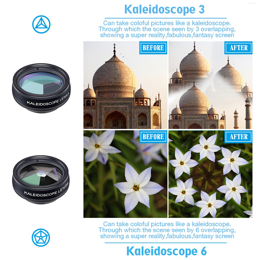 APEXEL APL-DG10 10 in 1 Phone Camera Lens Kit Fisheye Wide Angle Macro Telescope Lens for Smartphone  💛Kitchentool