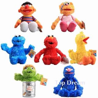 ของเล่นตุ๊กตาหุ่นมือการ์ตูน Sesame Street ขนาดใหญ่สําหรับเด็ก