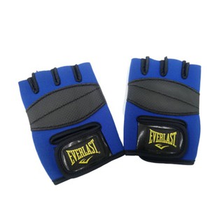 Everlast Glove ถุงมือฟิตเนสสีดำฟ้า ขนาด XL