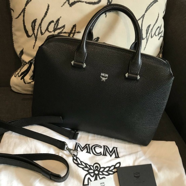 MCM Ella large boston leather satchel
