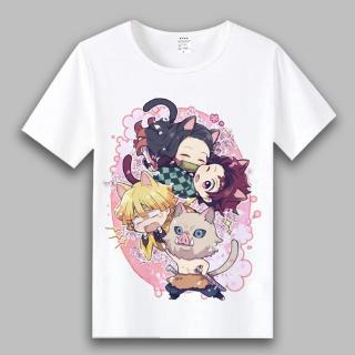 เสื้อยืดแขนสั้นพิมพ์ลาย demon s layer kamado tanjirou nezuko agatsuma แฟชั่นฤดูร้อน