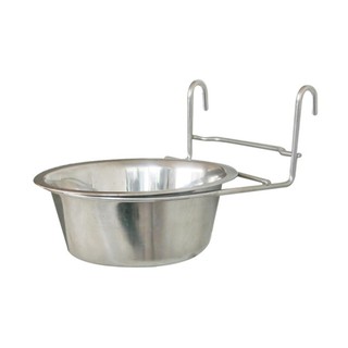 Dog-Link Cage Hanger Stainless Bowl (21 cm.)