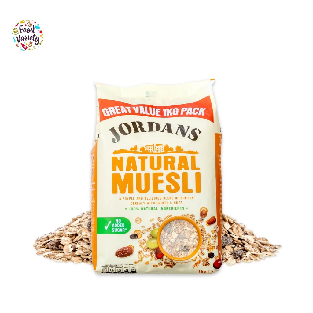 Jordans Natural Muesli 1Kg จอร์ดานส์ เนเชอรัลมูสลี่ 1 กก Shopee Thailand