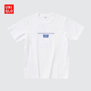 Uniqlo UT เสื้อยืดแขนสั้น พิมพ์ลายกันดั้ม สําหรับผู้ชาย และผู้หญิง 451379