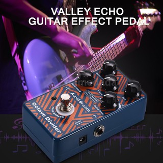 Octave Guitar Effect Pedal อลูมิเนียมอัลลอยด์