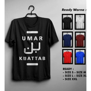 ส่งฟรี เสื้อยืดลําลอง แขนสั้น พิมพ์ลาย COMBED 30S DISTRO UMAR BIN KHATTAB ISLAMI