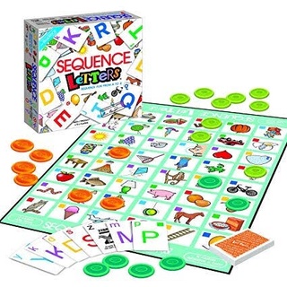 T.P. TOYS SEQUENCE LETTER เกมส์กระดาน เกมส์เปิดภาพหาพยัญชนะภาษาอังกฤษ