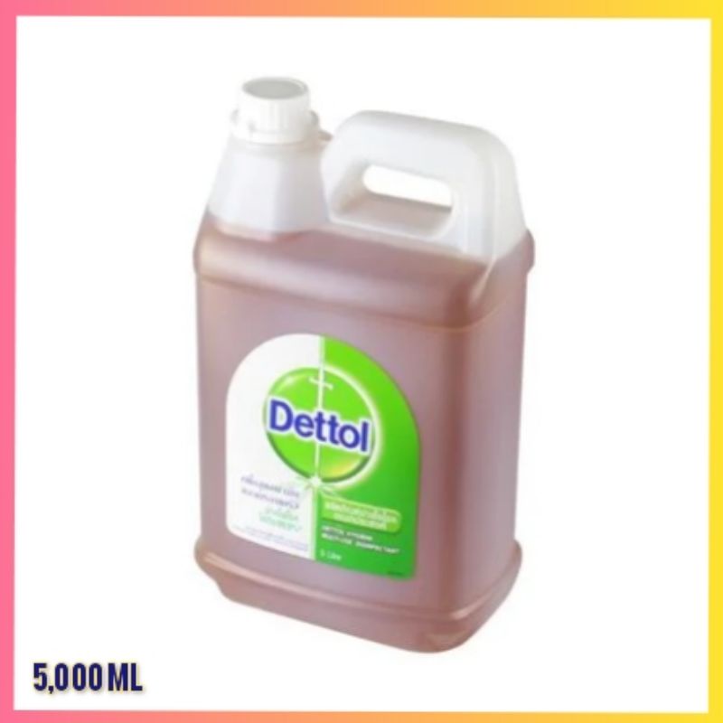 เครื่องใช้ในบ้าน เดทตอล  Dettol 5000 ml  5ลิตร น้ำยาอเนกประสงค์ 👍 พร้อมส่ง ของแท้