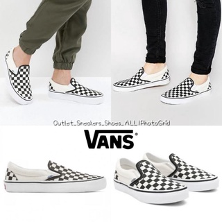 รองเท้า Vans Slip On Checkerboard White Slip On Classic ส่งฟรี