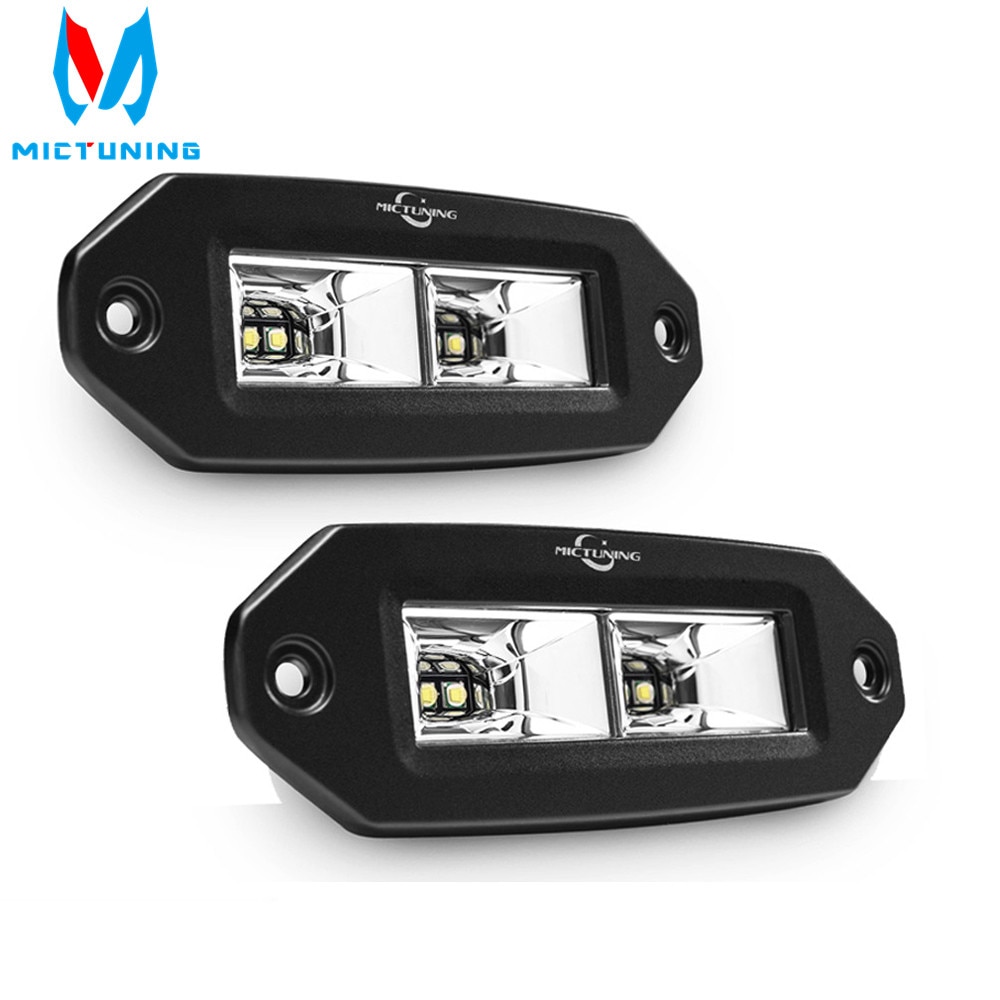 CODMICTUNING 40W Led Work Light Bar Flush Mount LED Flood Light Driving