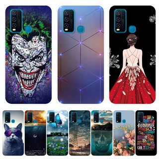 เคสสำหรับเคสโทรศัพท์ซิลิโคนลายการ์ตูนสําหรับ Vivo Y 30 Y 30 Y 30 Vivoy 30เคส