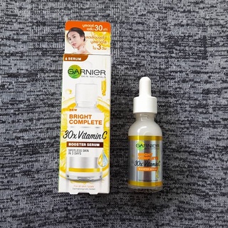 การ์นิเย่ ไบรท์ คอมพลีท 30X วิตามินซี บูสเตอร์ เซรั่ม Garnier ฺBright Complete 30X Vitamin C Booster Serum 30ml