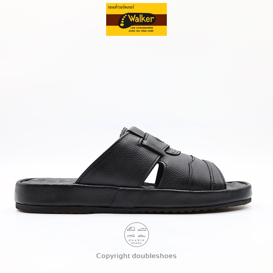 Walker รองเท้าแตะหนังแท้ รองเท้าสุขภาพ รุ่น M1320 (สีดำ) ไซส์ 40-46 - รูปที่ 2