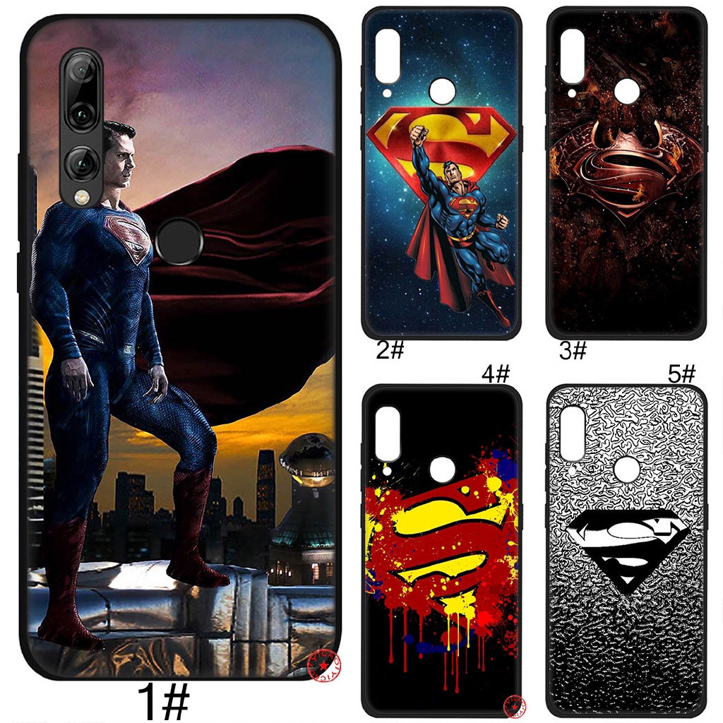 LY123 Superman ฝาครอบซิลิโคนอ่อนนุ่มสําหรับ Huawei Nova Smart 5 Pro 5T 5i 4 4E 3i 3 2i