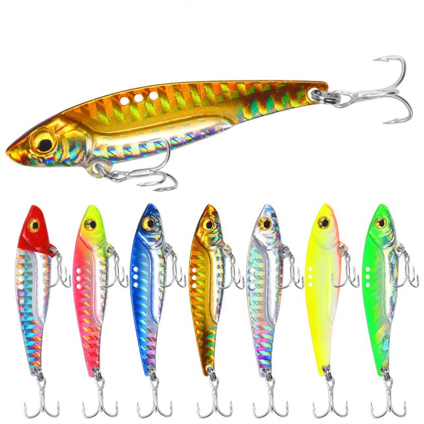 เหยื่อตกปลาโลหะ 7 กรัม 14 กรัม 18 กรัม 1 ชิ้น VIB Fishing Lure Sinking Bait Bass Wobbler Jigging