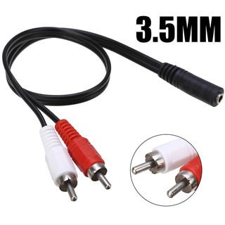 Cable Stereo 3.5 Female to 2 RCA Male Y Cable (433A)( 5.M)