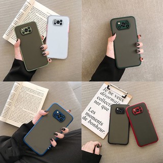 🇹🇭เคสโทรศัพท์ Case POCO X3 NFC / X3 Pro เคสกันกระแทก ปุ่มสีผิวด้าน กันรอยกล้อง ขอบนิ่มหลังแข็ง