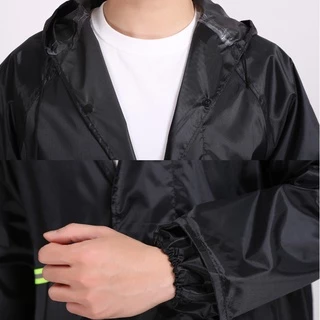【พร้อมส่ง】เสื้อกันฝนมีฮู้ด ตัวเสื้อยาว มีแถบสะท้อนแสง เหมาะสำหรับใส่ขับรถจักรยานยนต์