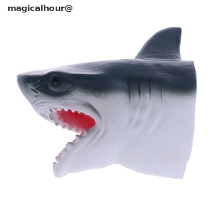 magicalhour Shark Arm Glove Hand Puppet Toy Soft Rubber Shark Glove Interactive Toy
 new