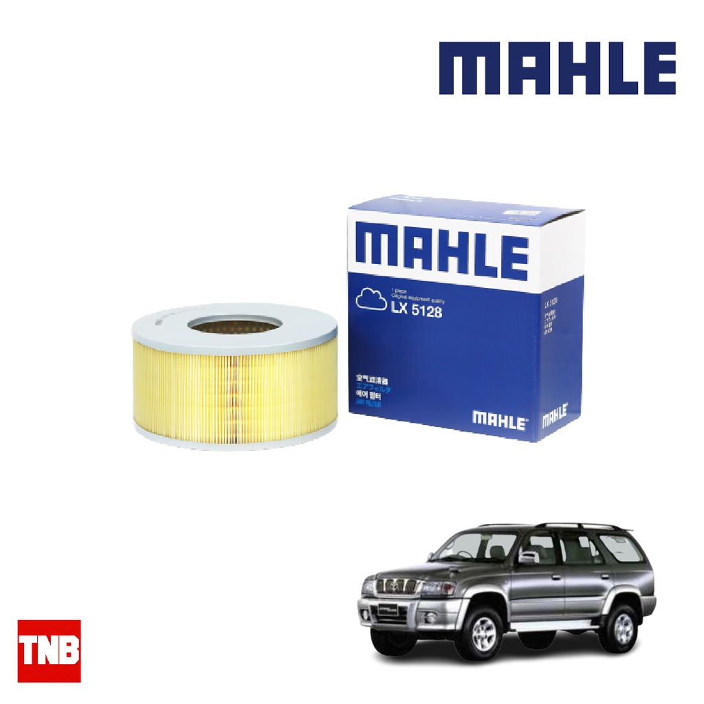 MAHLE กรองอากาศ TOYOTA TIGER, ไทเกอร์ D4D, เซิร์ฟ Surf 1KZ KZN165, 3.0 5L-E รูทะลุ / LX5128 รหัสสินค