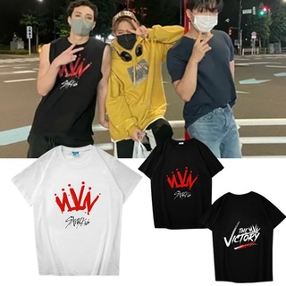 เสื้อยืดแขนสั้นลําลอง พิมพ์ลาย Kpop Straykids แฟชั่นฤดูร้อน สําหรับผู้ชาย และผู้หญิงS-5XL