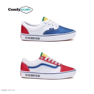 [ของแท้ ส่งฟรี จากไทย] VANS COMFYCUSH [RETRO MART] BARCODE MULTI