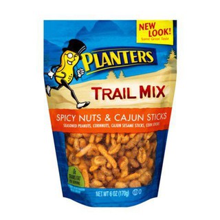 Planters Spicy Nuts and Cajun Sticks 170g ชาวสวนสไปซี่ถั่วและแคจุนแบบแท่ง 170 กรัม