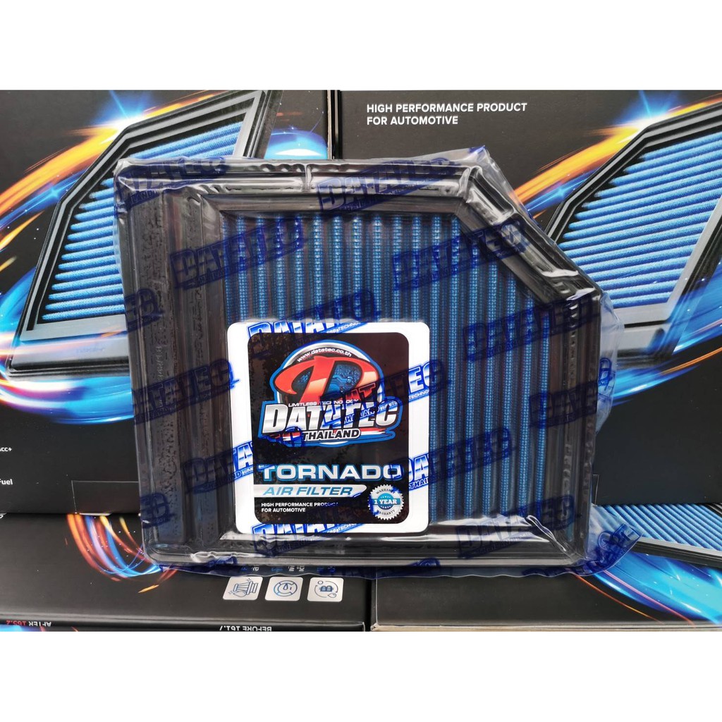 (แท้100%)กรองอากาศ (DATATEC TORNADO) CIVIC FD 1.8L ปี2006-2011(สามารถล้างนำกลับมาใช้ใหม่ได้)