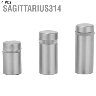 Sagittarius314 4pcs Stainless Steel Glass Standoff Bolts Advertising Nail Fixing Pin Mounts Fastener