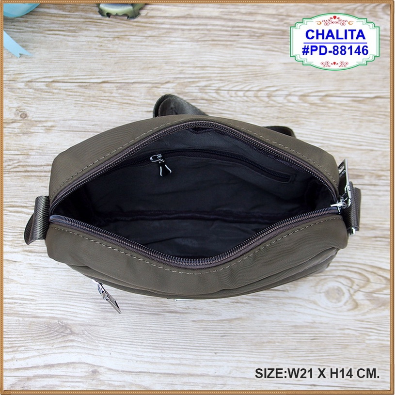 กระเป๋าสะพายสายยาว รุ่น PD-88146 ยี่ห้อ CHALITA  #กระเป๋าสะพายข้าง #มีเก็บปลายทาง #กระเป๋าสะพาย