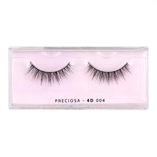 ขนตาปลอม พรีโคซ่า เนเจอร์เคลียร์ Preciosa Nature Clear Eyelash 4D-004